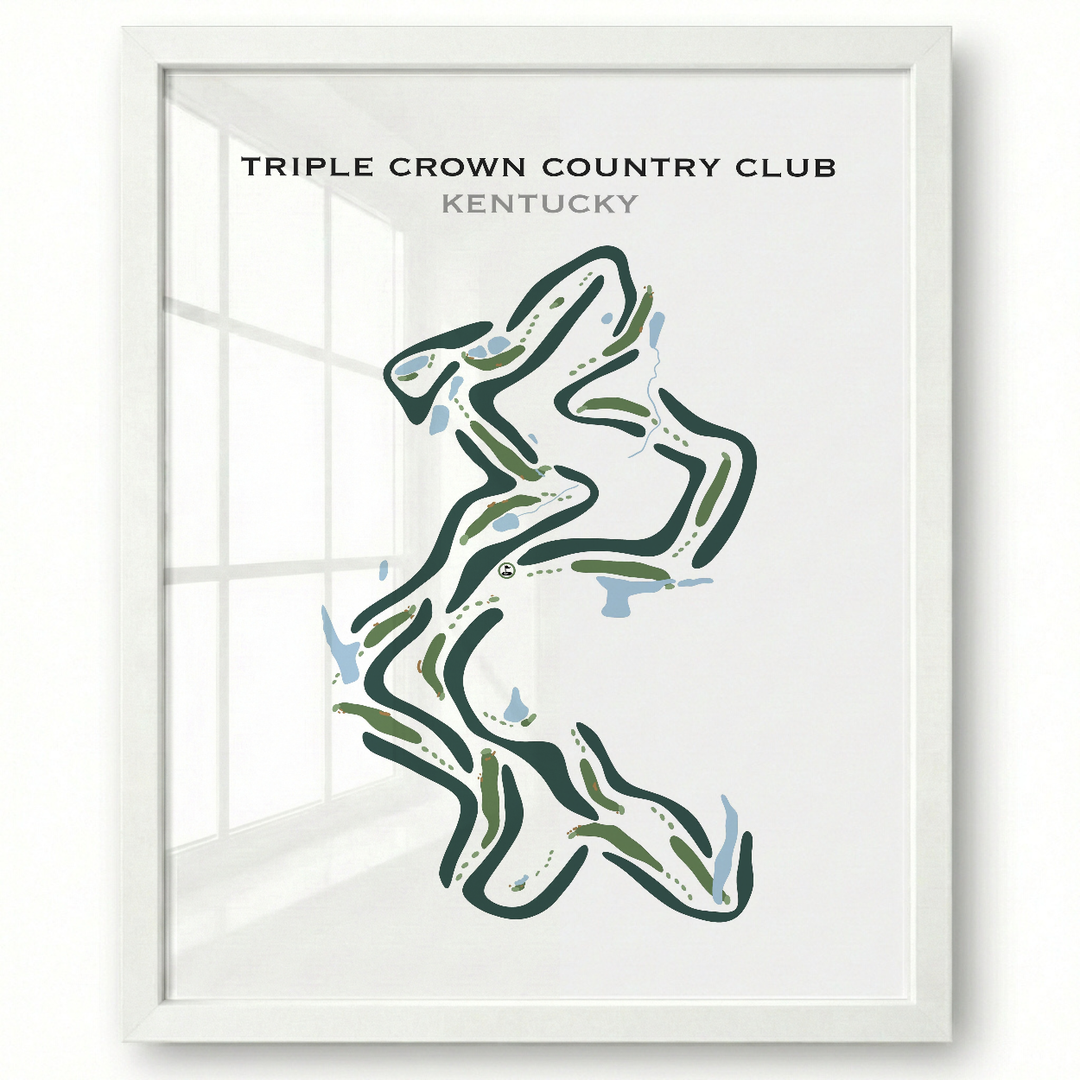Triple Crown Country Club, Kentucky - Printed Golf Courses