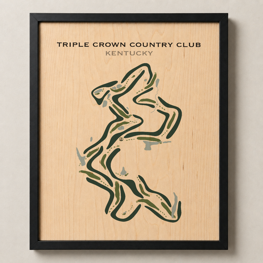Triple Crown Country Club, Kentucky - Printed Golf Courses