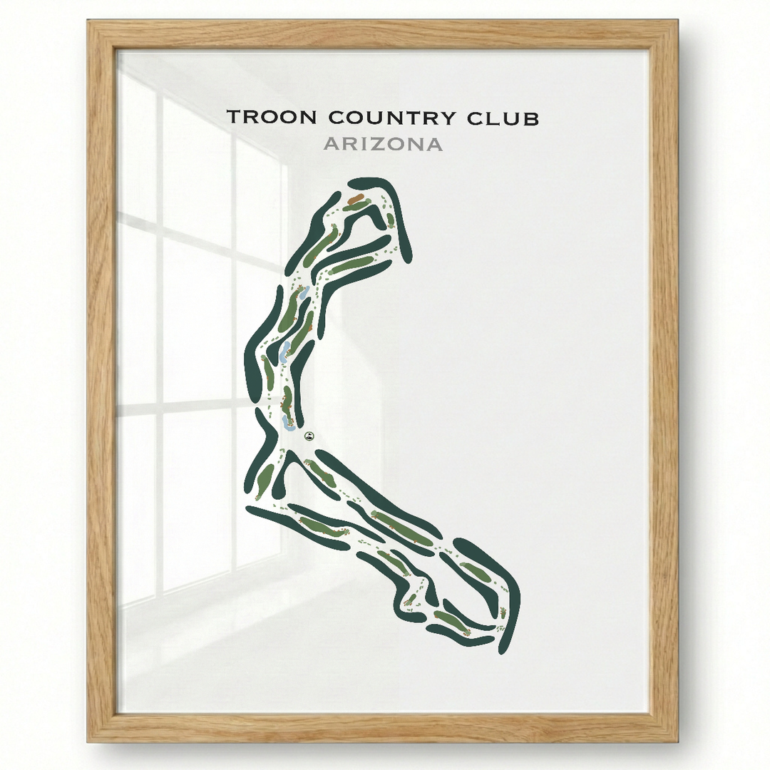 Troon Country Club, Arizona - Printed Golf Course