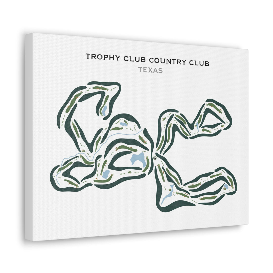 Trophy Club Country Club, Texas - Printed Golf Courses