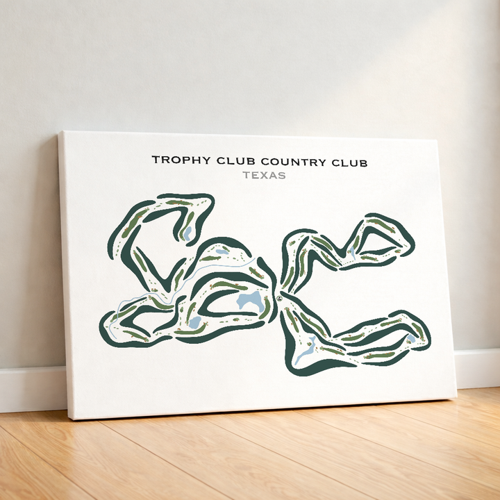 Trophy Club Country Club, Texas - Printed Golf Courses