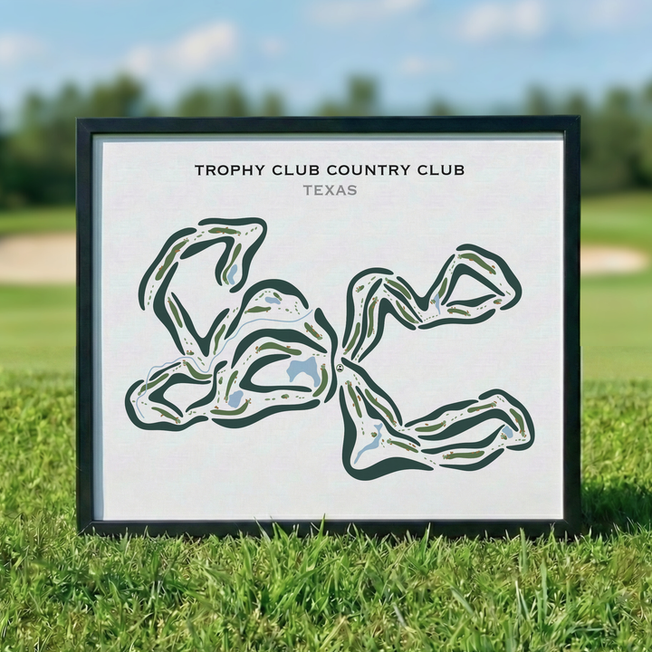 Trophy Club Country Club, Texas - Printed Golf Courses