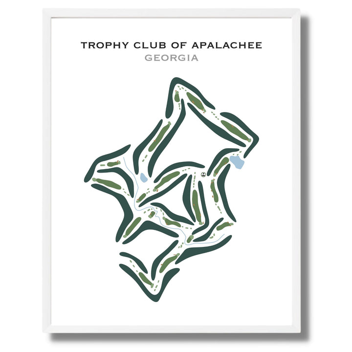 Trophy Club of Apalachee, Georgia - Printed Golf Course