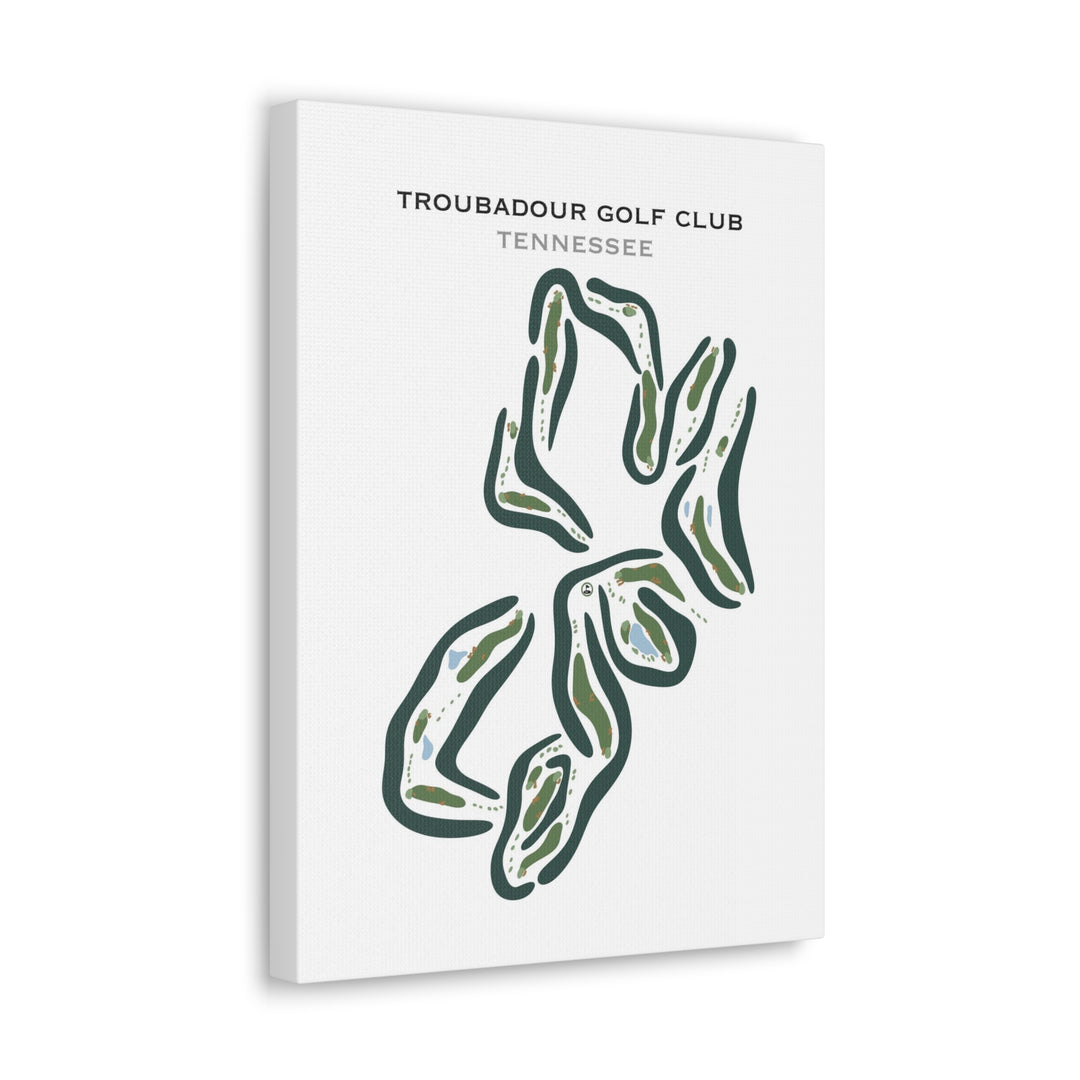 Troubadour Golf & Field Club, Tennessee - Printed Golf Courses