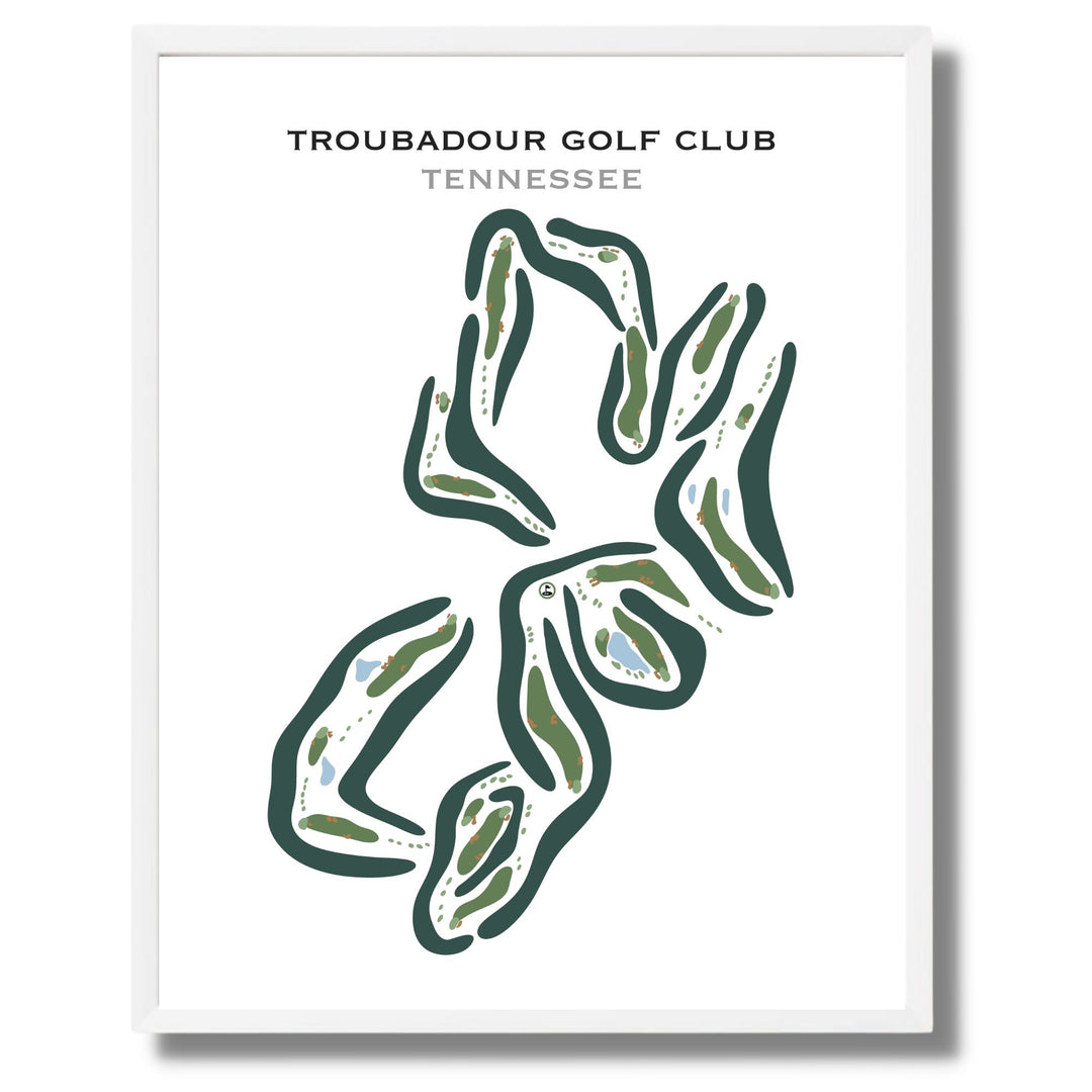 Troubadour Golf & Field Club, Tennessee - Printed Golf Courses