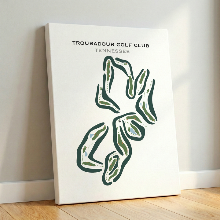 Troubadour Golf & Field Club, Tennessee - Printed Golf Courses