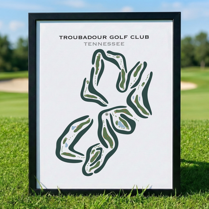 Troubadour Golf & Field Club, Tennessee - Printed Golf Courses