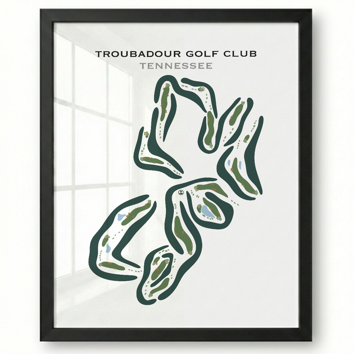 Troubadour Golf & Field Club, Tennessee - Printed Golf Courses