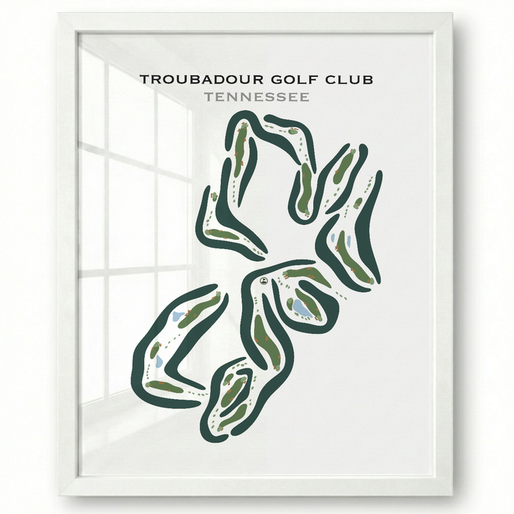 Troubadour Golf & Field Club, Tennessee - Printed Golf Courses