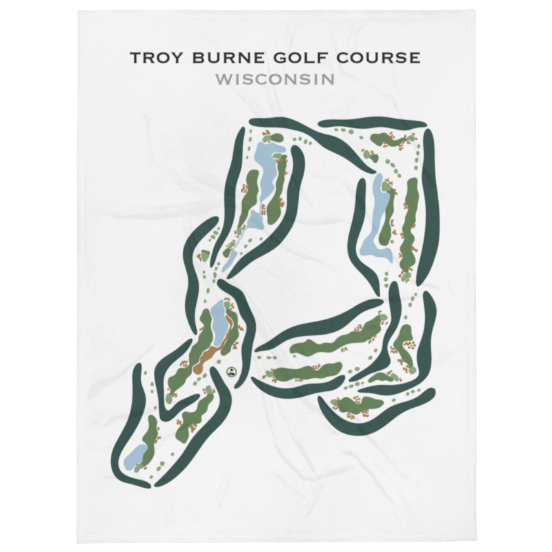 Troy Burne Golf Course, Wisconsin- Printed Golf Courses