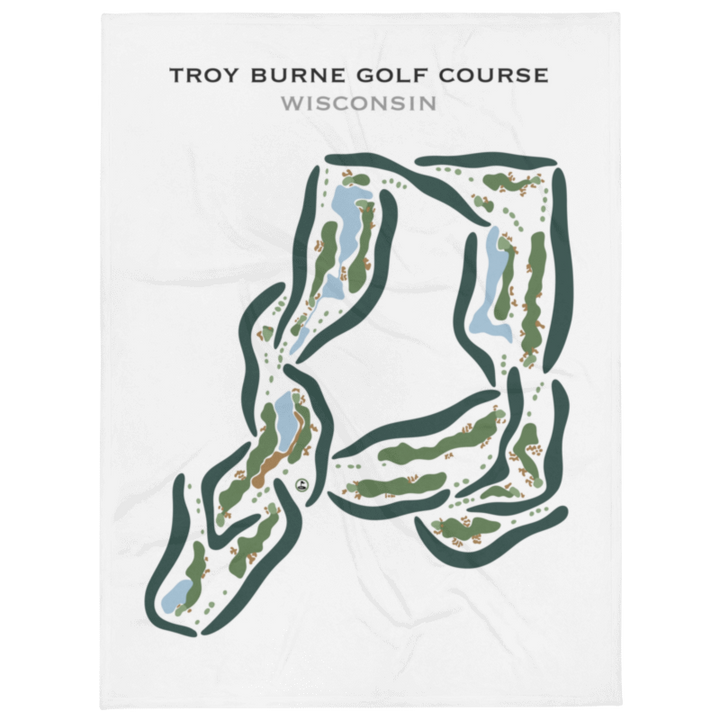 Troy Burne Golf Course, Wisconsin- Printed Golf Courses