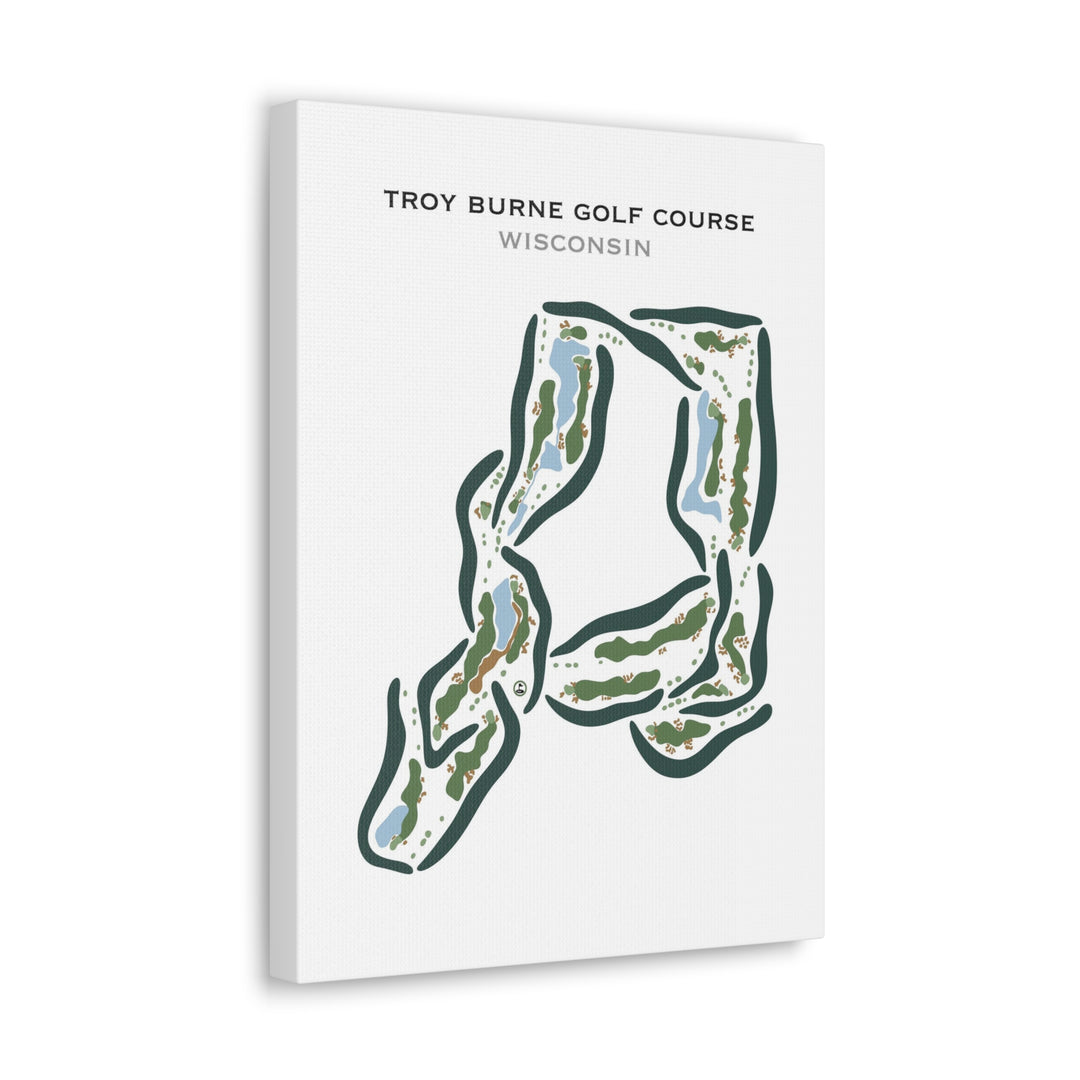 Troy Burne Golf Course, Wisconsin- Printed Golf Courses