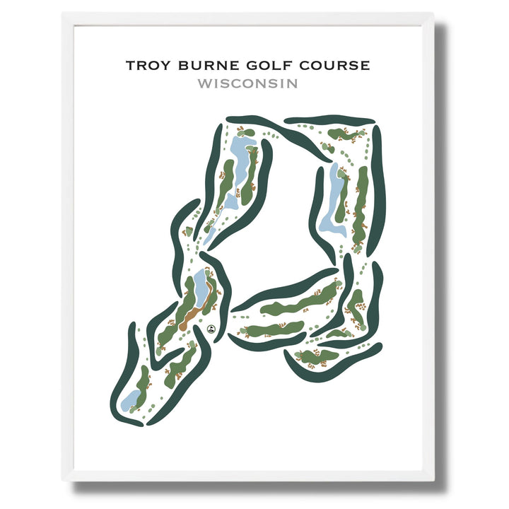 Troy Burne Golf Course, Wisconsin- Printed Golf Courses