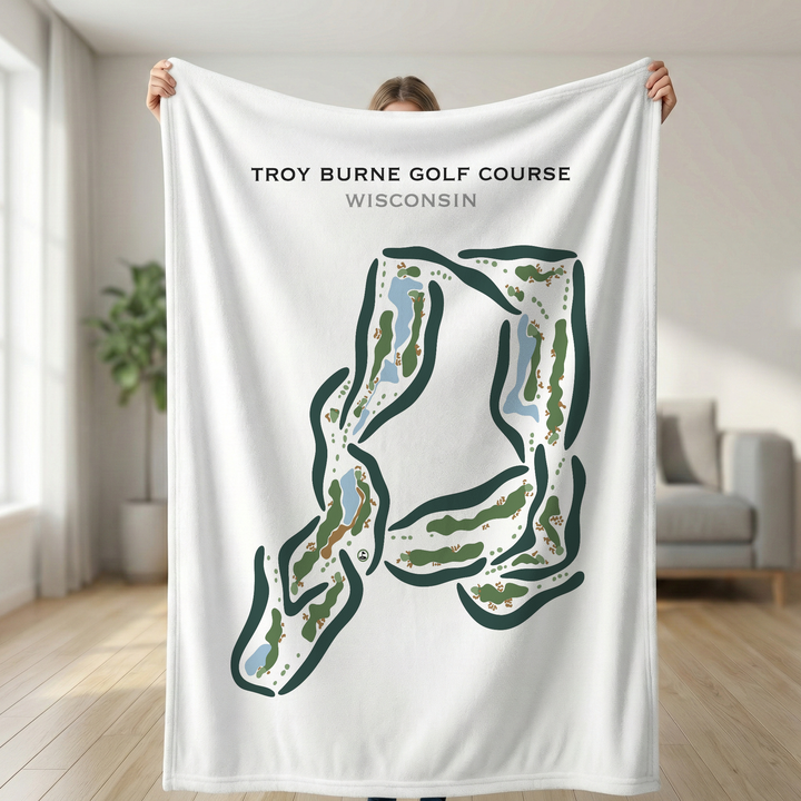 Troy Burne Golf Course, Wisconsin- Printed Golf Courses