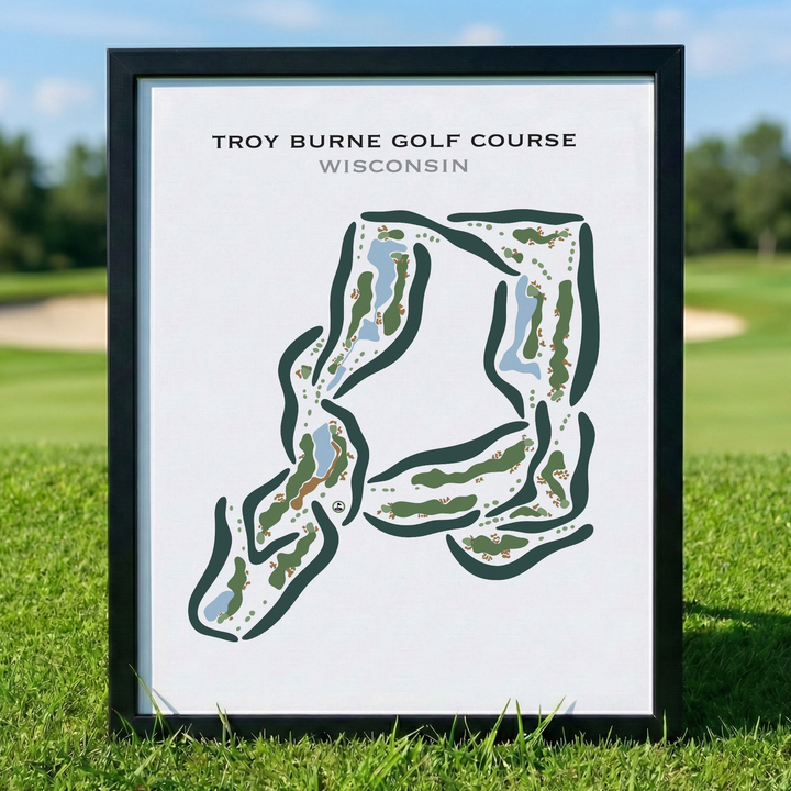 Troy Burne Golf Course, Wisconsin- Printed Golf Courses