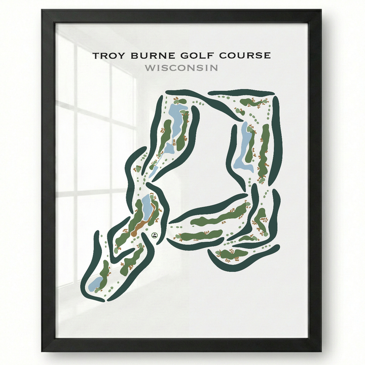 Troy Burne Golf Course, Wisconsin- Printed Golf Courses