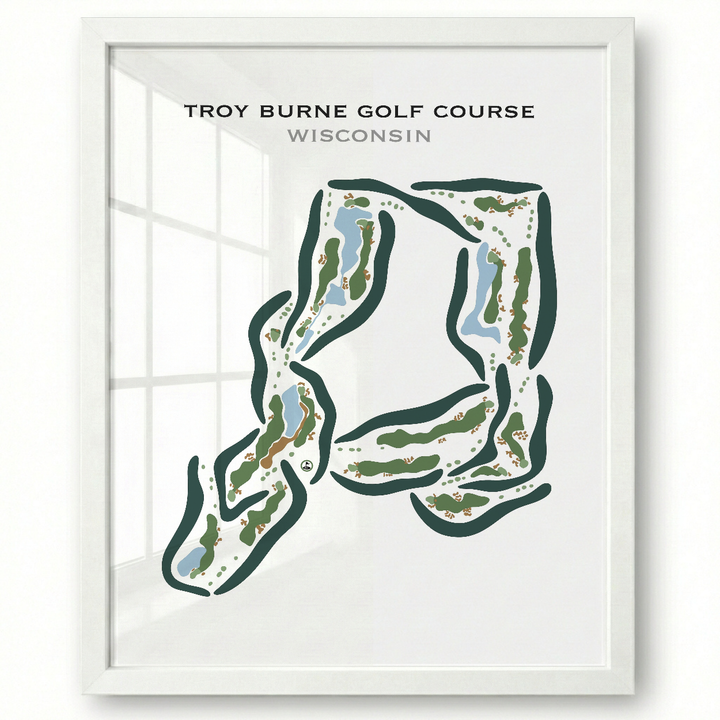 Troy Burne Golf Course, Wisconsin- Printed Golf Courses