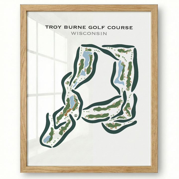 Troy Burne Golf Course, Wisconsin- Printed Golf Courses