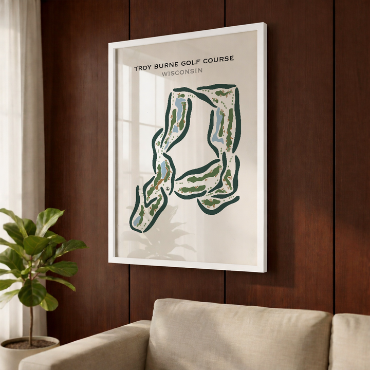 Troy Burne Golf Course, Wisconsin- Printed Golf Courses
