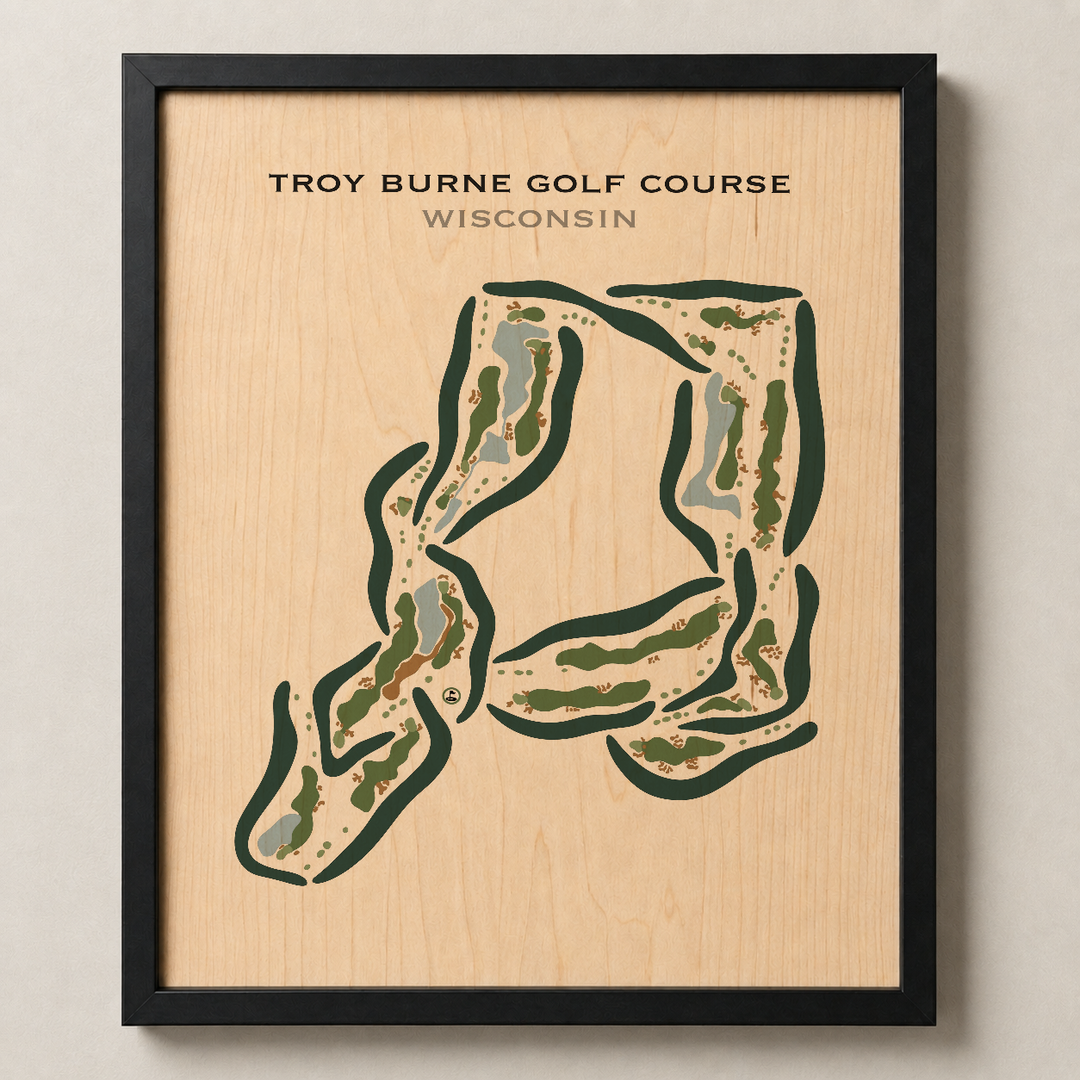 Troy Burne Golf Course, Wisconsin- Printed Golf Courses