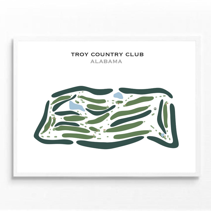 Troy Country Club, Alabama - Printed Golf Courses