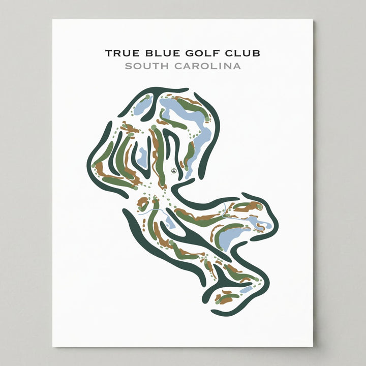 True Blue Golf Club, South Carolina - Printed Golf Courses