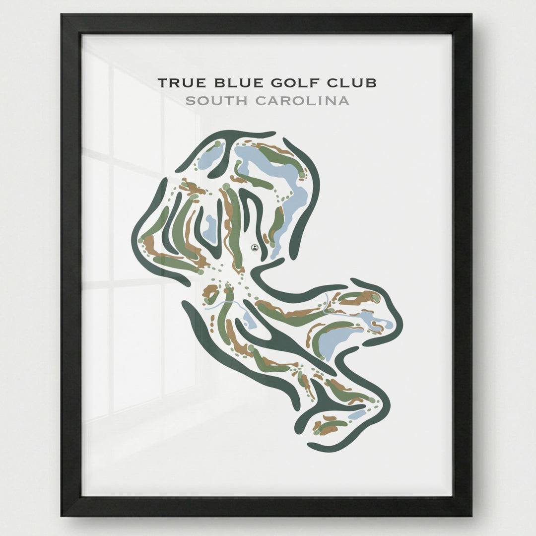 True Blue Golf Club, South Carolina - Printed Golf Courses