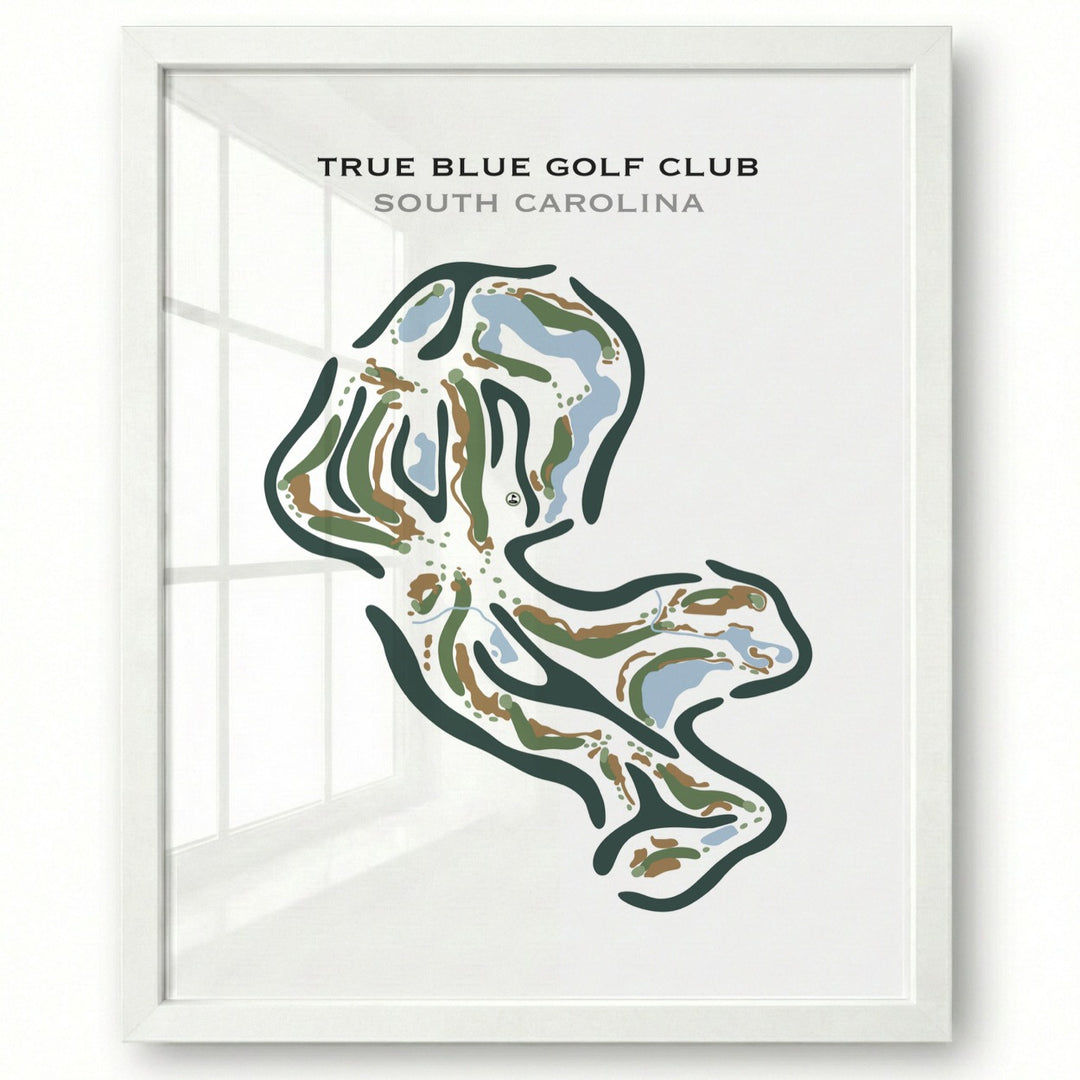 True Blue Golf Club, South Carolina - Printed Golf Courses