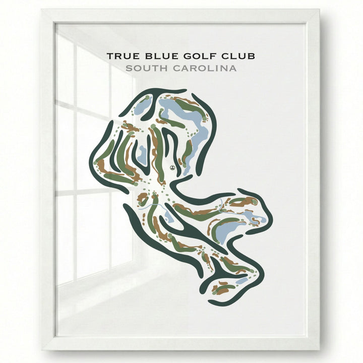 True Blue Golf Club, South Carolina - Printed Golf Courses