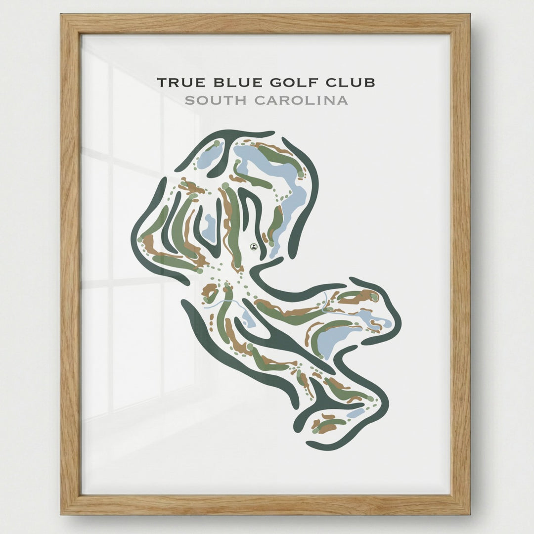 True Blue Golf Club, South Carolina - Printed Golf Courses