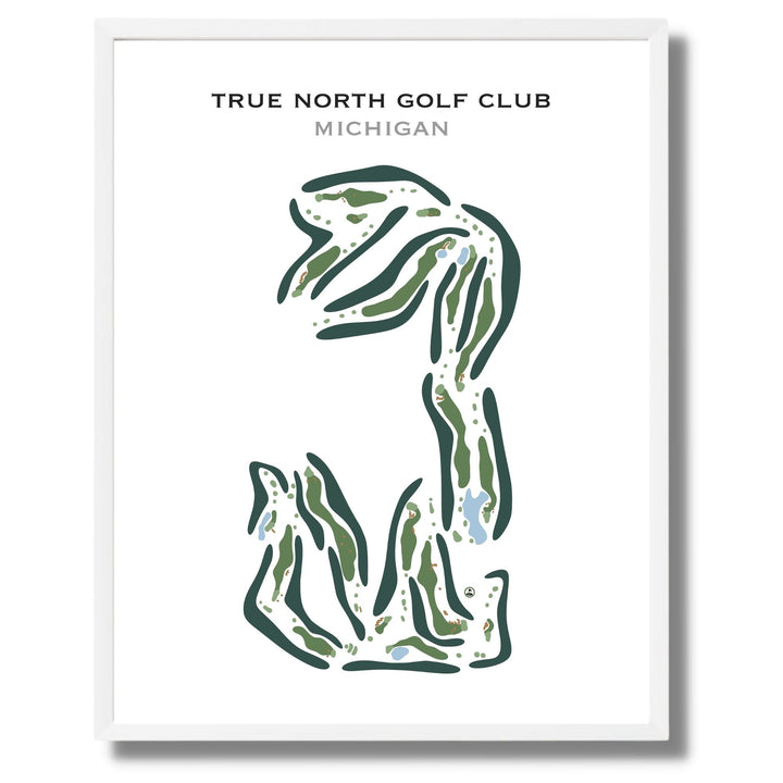 True North Golf Club, Michigan - Printed Golf Course