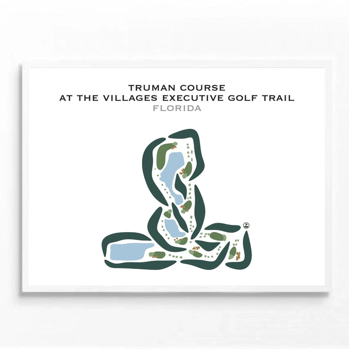 Truman Course at The Villages Executive Golf Trail, Florida - Printed Golf Courses