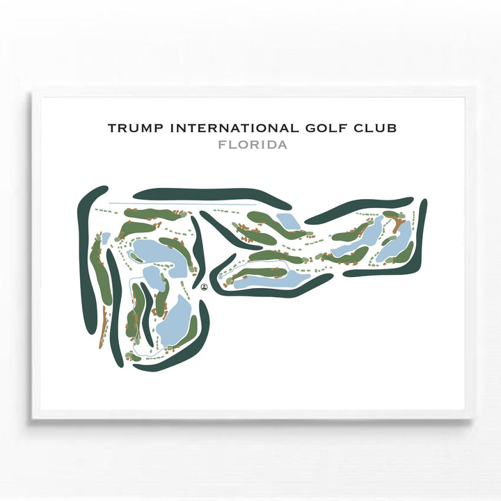 Trump International Golf Club, Florida - Printed Golf Course