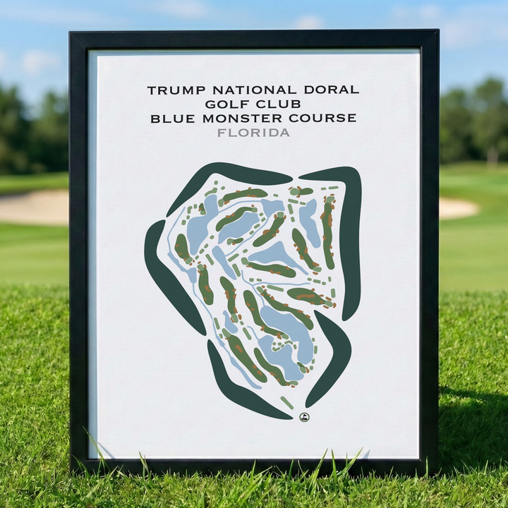 Trump National Doral Golf Club, Blue Monster Course, Florida - Printed Golf Courses