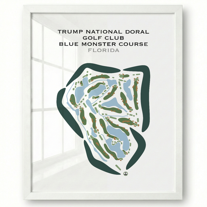 Trump National Doral Golf Club, Blue Monster Course, Florida - Printed Golf Courses