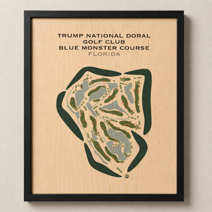 Trump National Doral Golf Club, Blue Monster Course, Florida - Printed Golf Courses