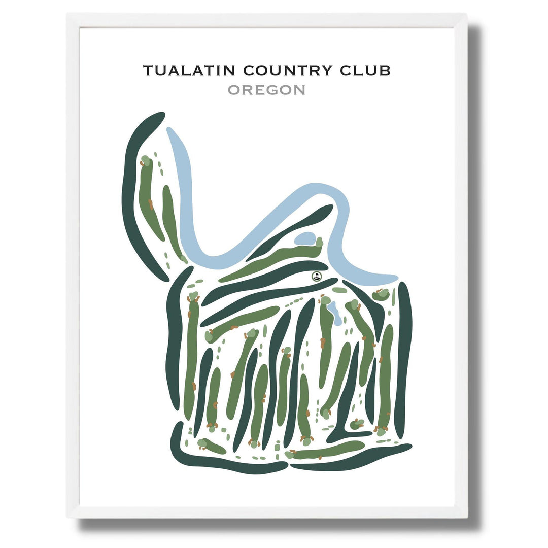 Tualatin Country Club, Oregon - Printed Golf Courses - Golf Course Prints