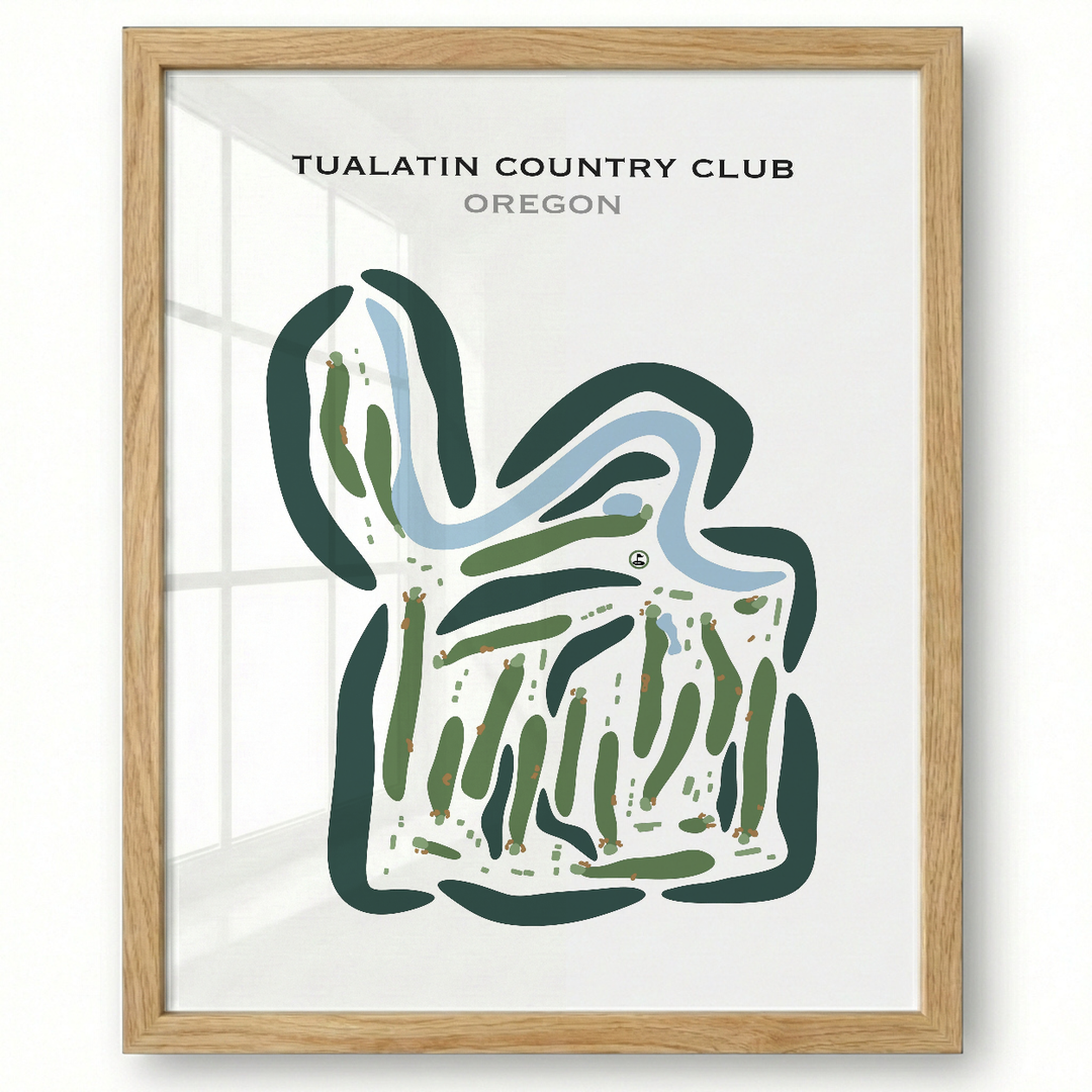 Tualatin Country Club, Oregon - Printed Golf Courses