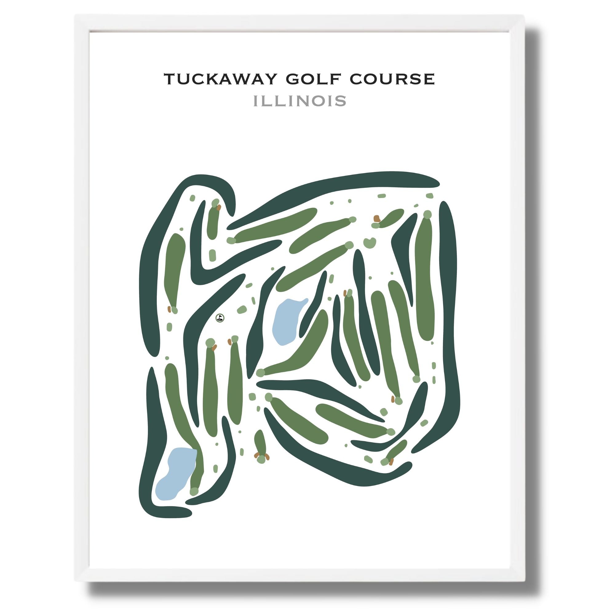 Buy the best printed golf course Tuckaway Golf Course Illinois Golf