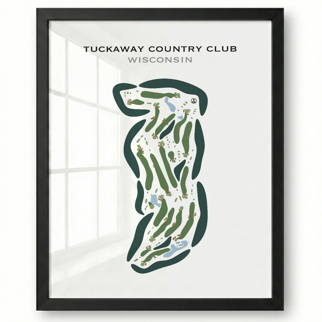 Tuckaway Country Club, Wisconsin - Printed Golf Course