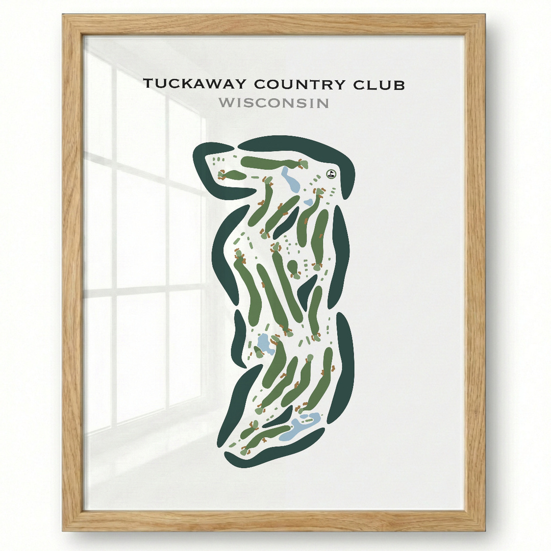 Tuckaway Country Club, Wisconsin - Printed Golf Course