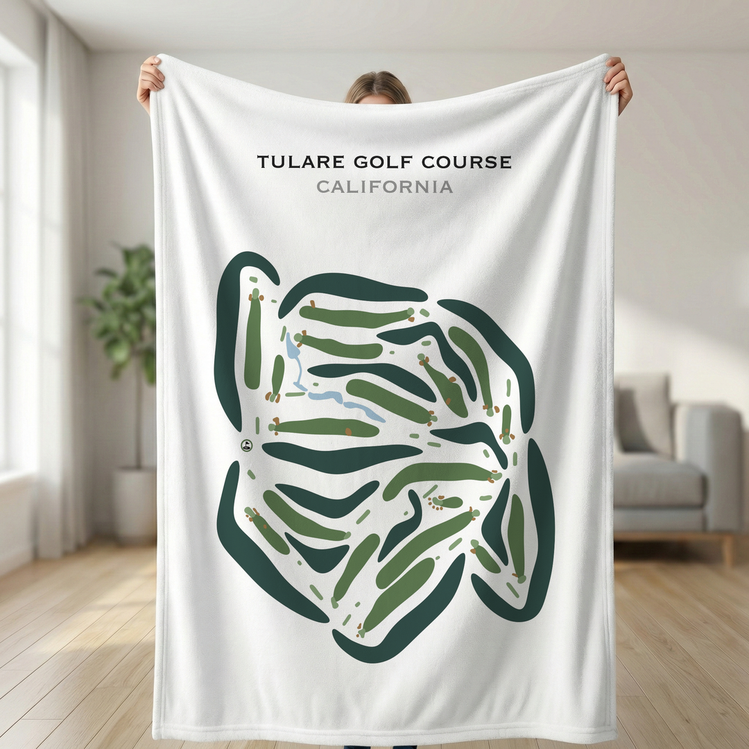 Tulare Golf Course, California - Printed Golf Courses