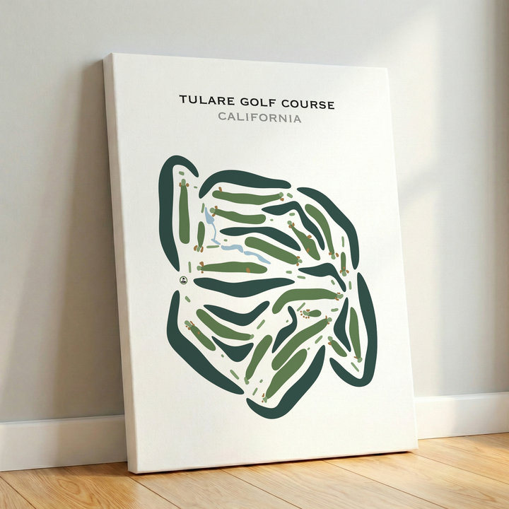 Tulare Golf Course, California - Printed Golf Courses