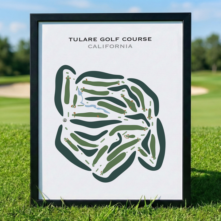 Tulare Golf Course, California - Printed Golf Courses