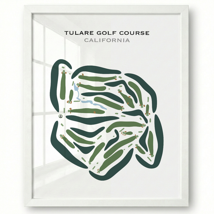 Tulare Golf Course, California - Printed Golf Courses