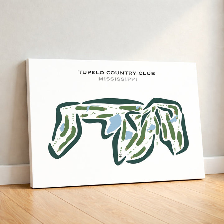 Tupelo Country Club, Mississippi - Printed Golf Courses
