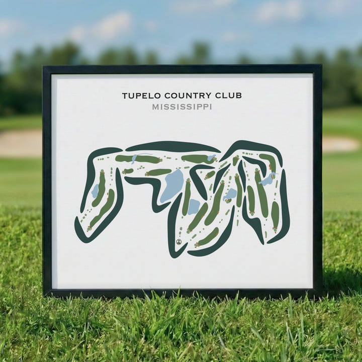 Tupelo Country Club, Mississippi - Printed Golf Courses