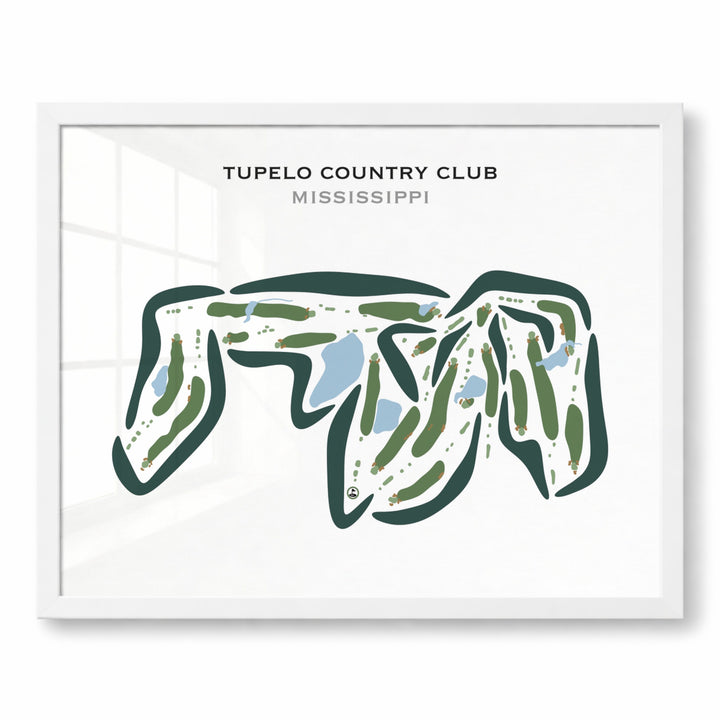 Tupelo Country Club, Mississippi - Printed Golf Courses