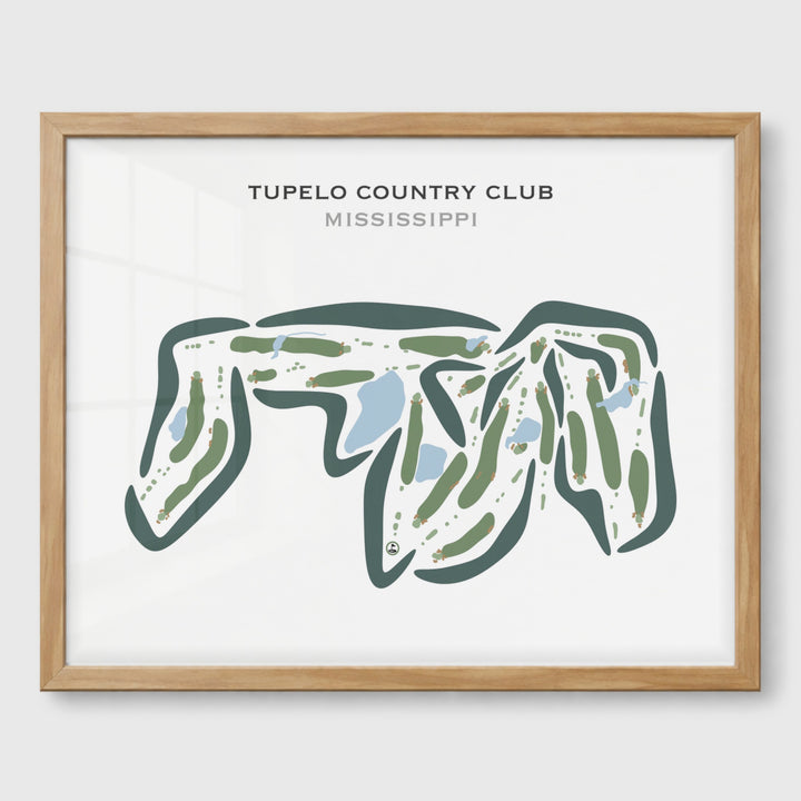 Tupelo Country Club, Mississippi - Printed Golf Courses
