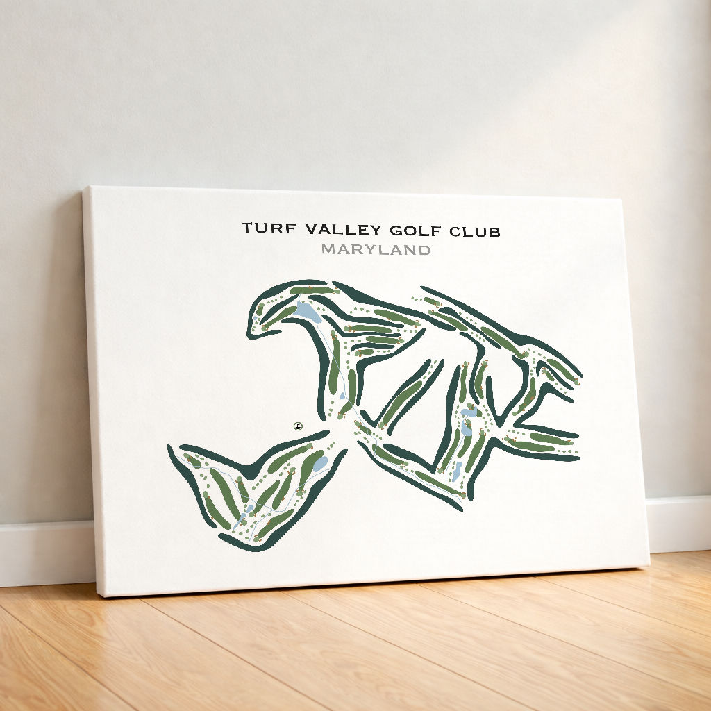 Turf Valley Golf Club, Maryland - Printed Golf Courses